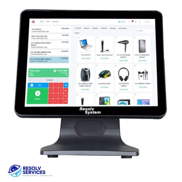 Caisse Tactile POS – Écran tactile POS 15 pouces pour caisse enregistreuse